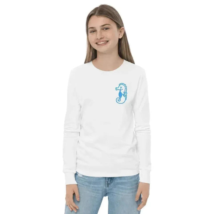 Custom Embroidered Sea Animal Long Sleeve T-Shirt - ARTFULANE