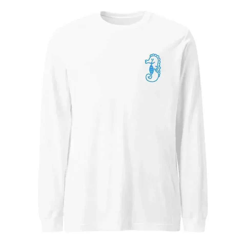 Custom Embroidered Sea Animal Long Sleeve T-Shirt - ARTFULANE