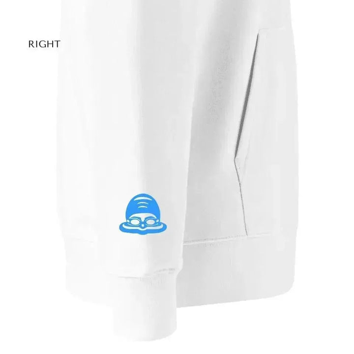 Custom Embroidered Swimming Silhouette Hoodie and Sweatshirt - ARTFULANE