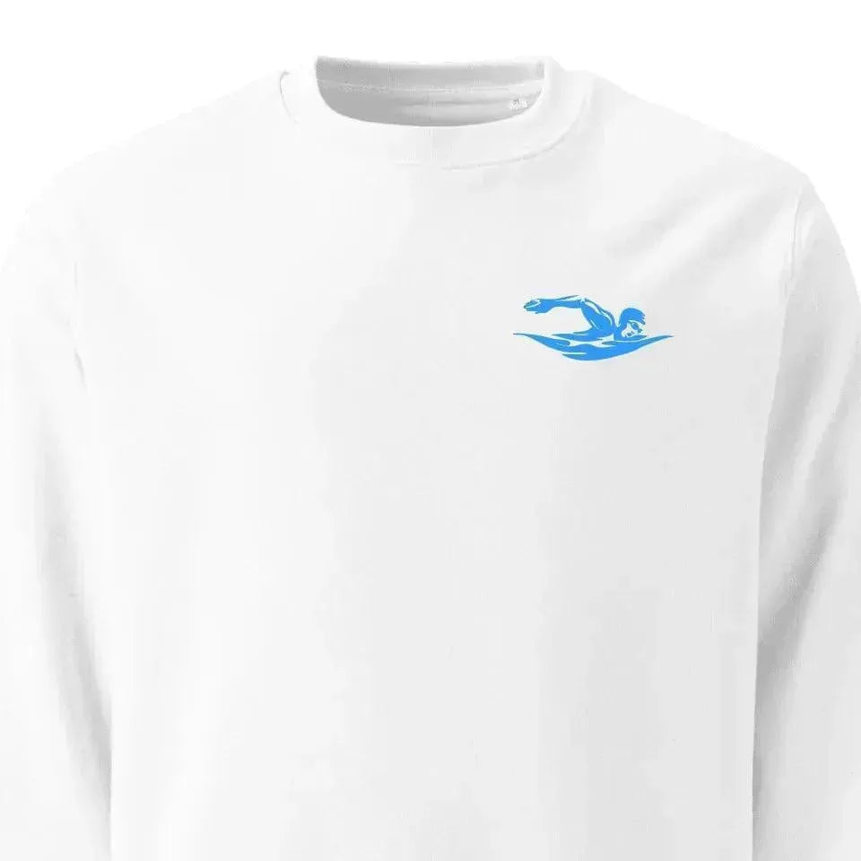 Custom Embroidered Swimming Silhouette Hoodie and Sweatshirt - ARTFULANE