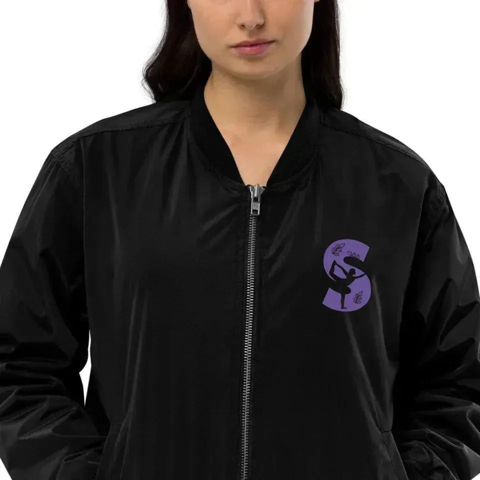 Custom Embroidered Yoga Initial Jacket - ARTFULANE