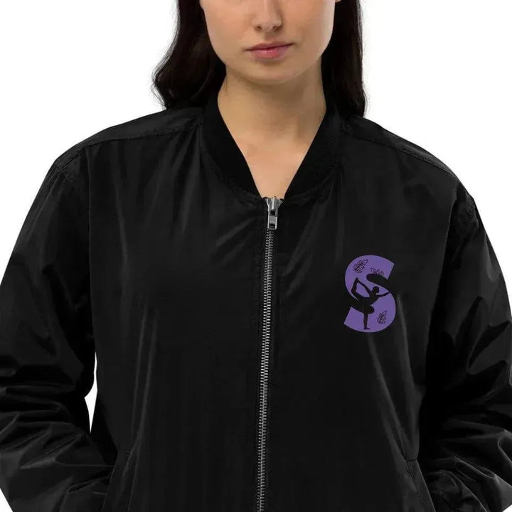 Custom Embroidered Yoga Initial Jacket - ARTFULANE