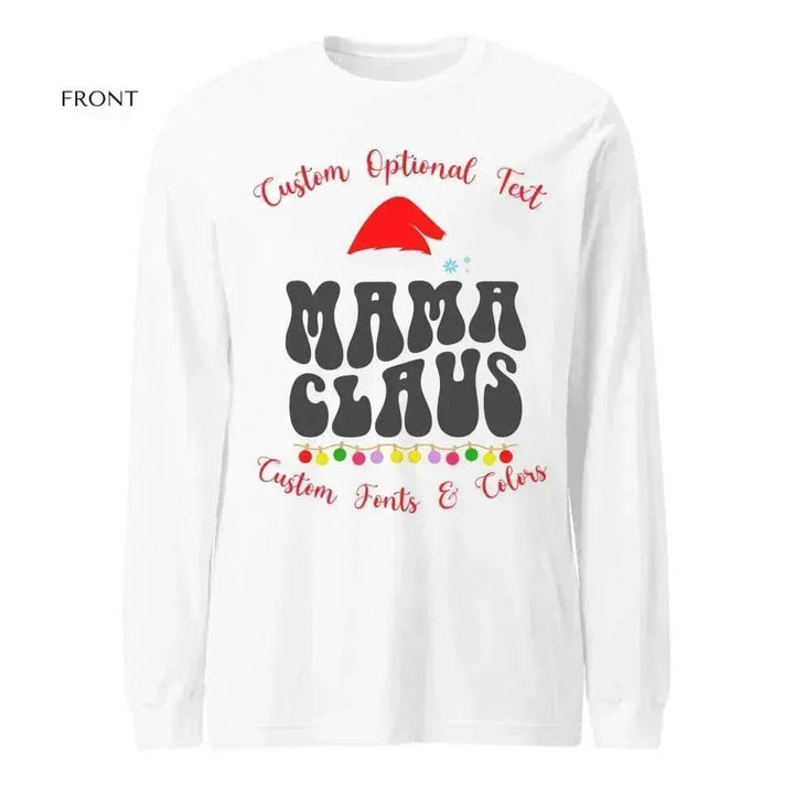 Custom Family Christmas Long Sleeve T-Shirt - ARTFULANE