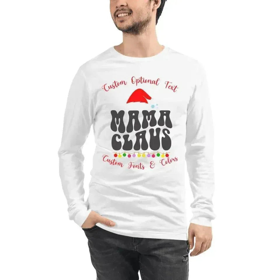 Custom Family Christmas Long Sleeve T-Shirt - ARTFULANE