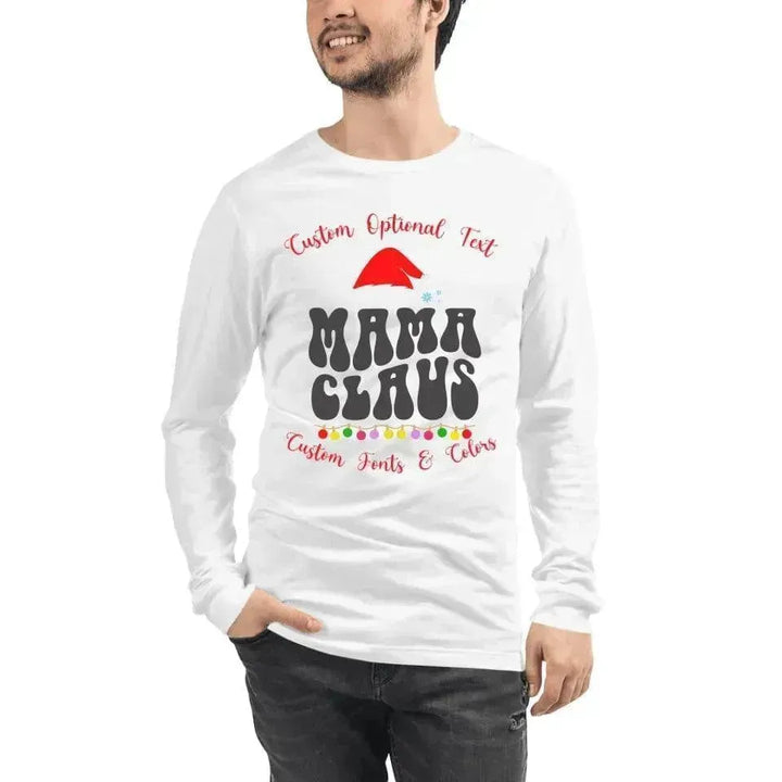 Custom Family Christmas Long Sleeve T-Shirt - ARTFULANE