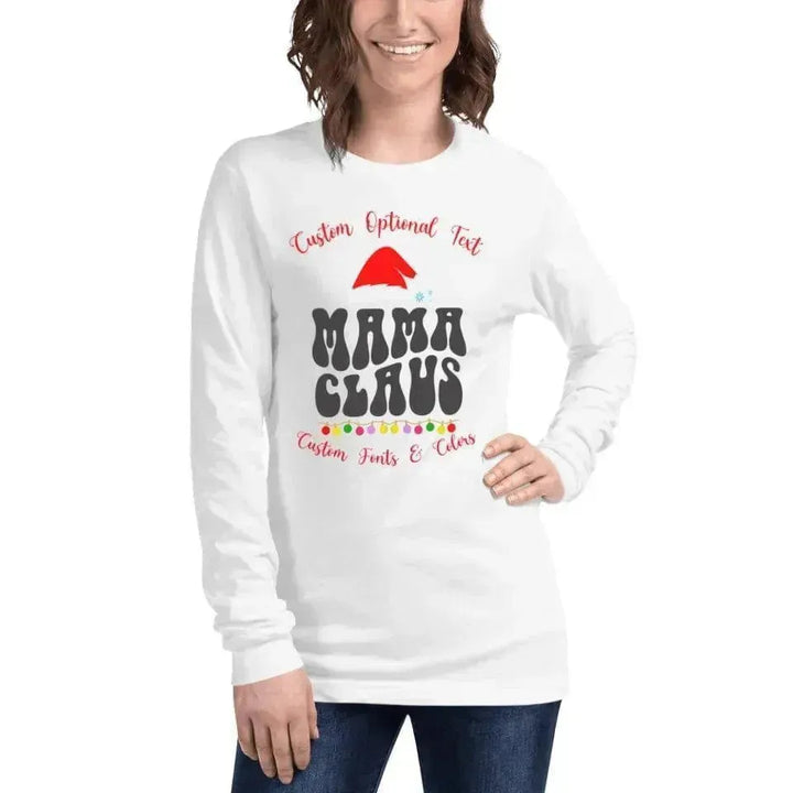 Custom Family Christmas Long Sleeve T-Shirt - ARTFULANE