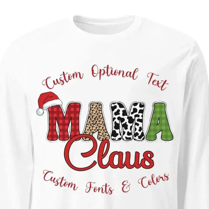 Custom Family Claus Long Sleeve T-Shirt - ARTFULANE