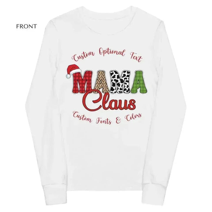 Custom Family Claus Long Sleeve T-Shirt - ARTFULANE
