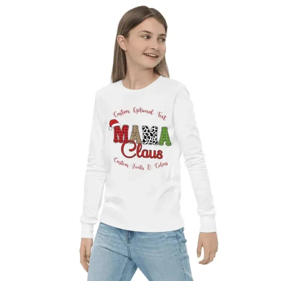 Custom Family Claus Long Sleeve T-Shirt - ARTFULANE