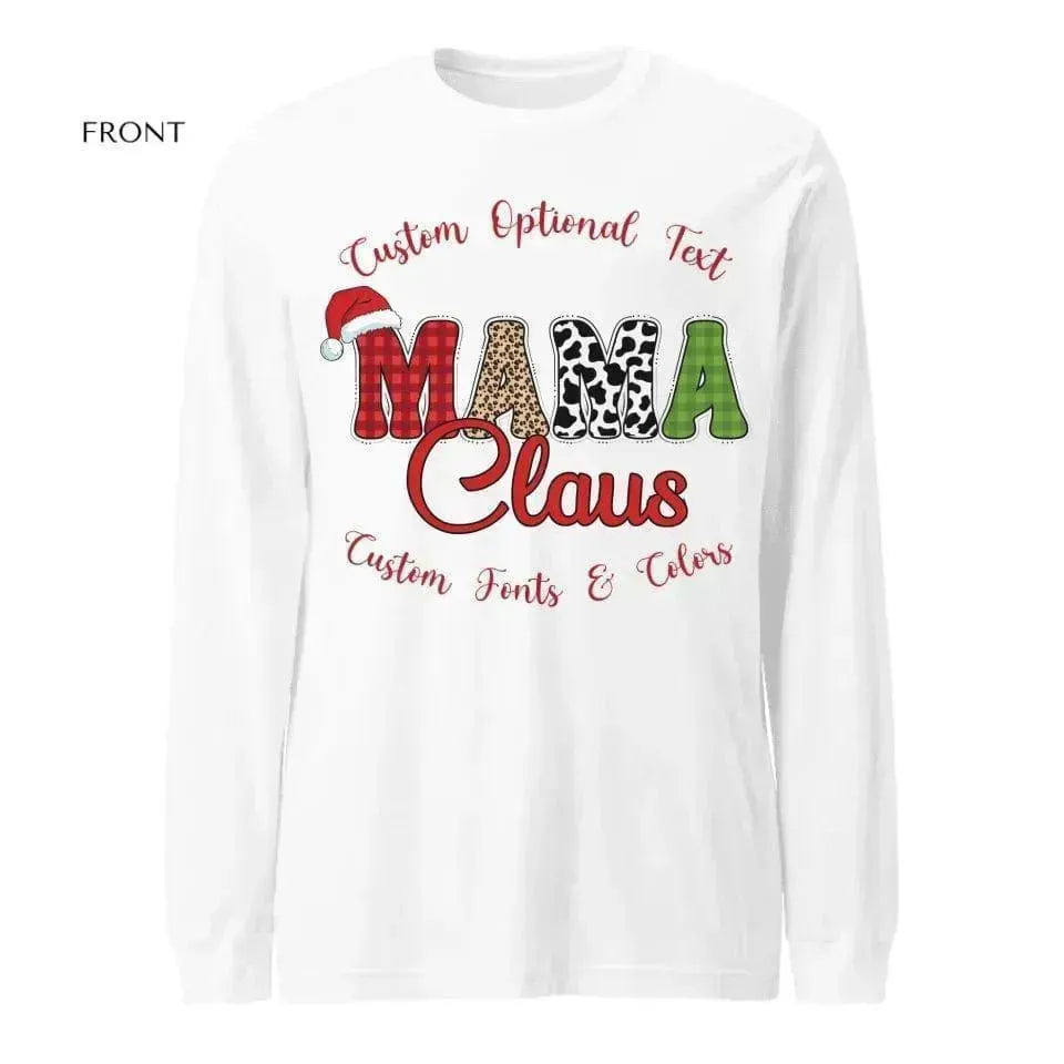 Custom Family Claus Long Sleeve T-Shirt - ARTFULANE