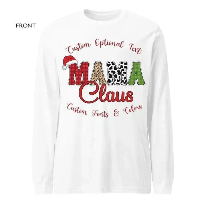 Custom Family Claus Long Sleeve T-Shirt - ARTFULANE