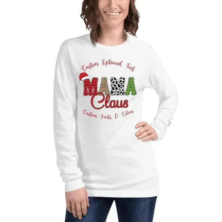 Custom Family Claus Long Sleeve T-Shirt - ARTFULANE