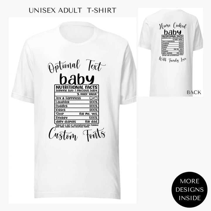 Family-Nutrition-Facts-custom-men-unisex-adult-t-shirt-artfulane