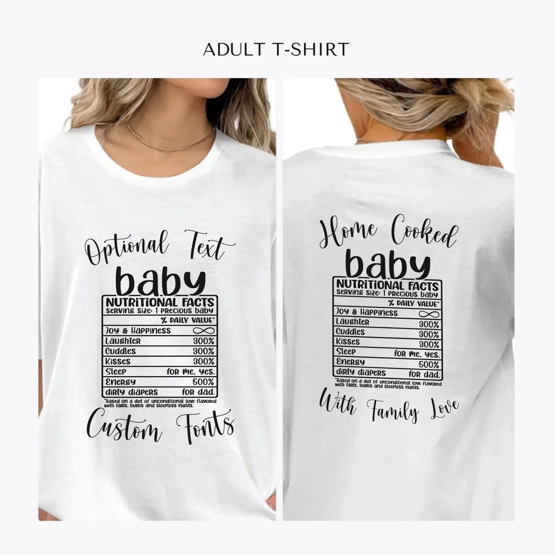 Family-Nutrition-Facts-personalized-women-unisex-adult-t-shirt-artfulane
