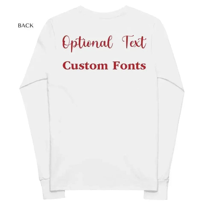 Custom Family Typography Long Sleeve T-Shirt - ARTFULANE