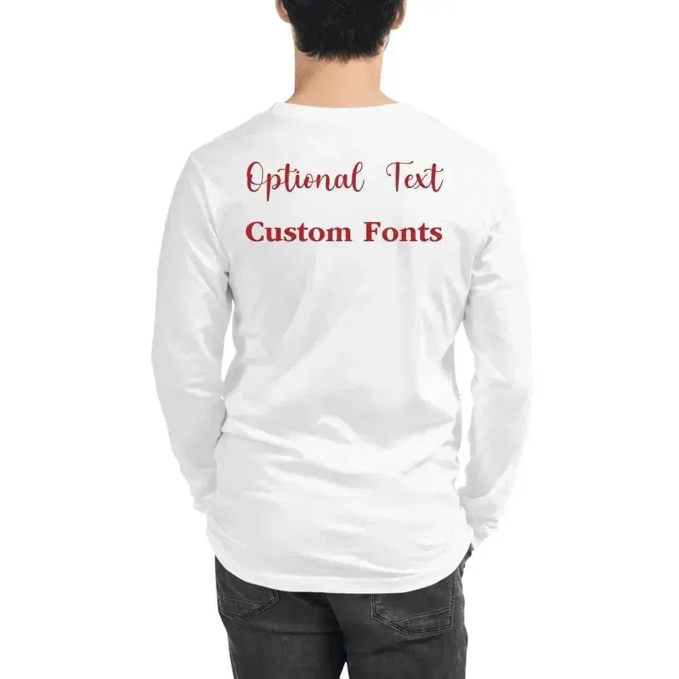 Custom Family Typography Long Sleeve T-Shirt - ARTFULANE