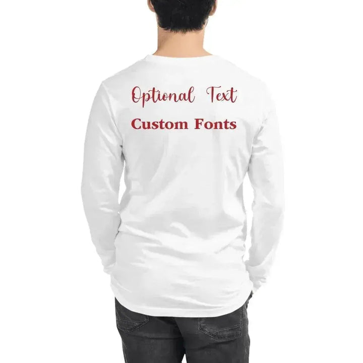Custom Family Typography Long Sleeve T-Shirt - ARTFULANE