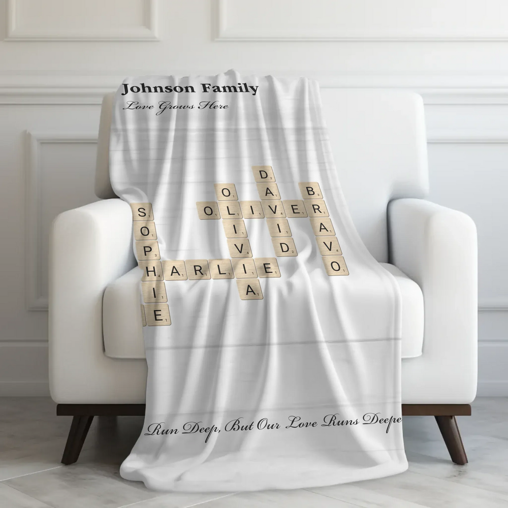 Velveteen Blanket On Couch