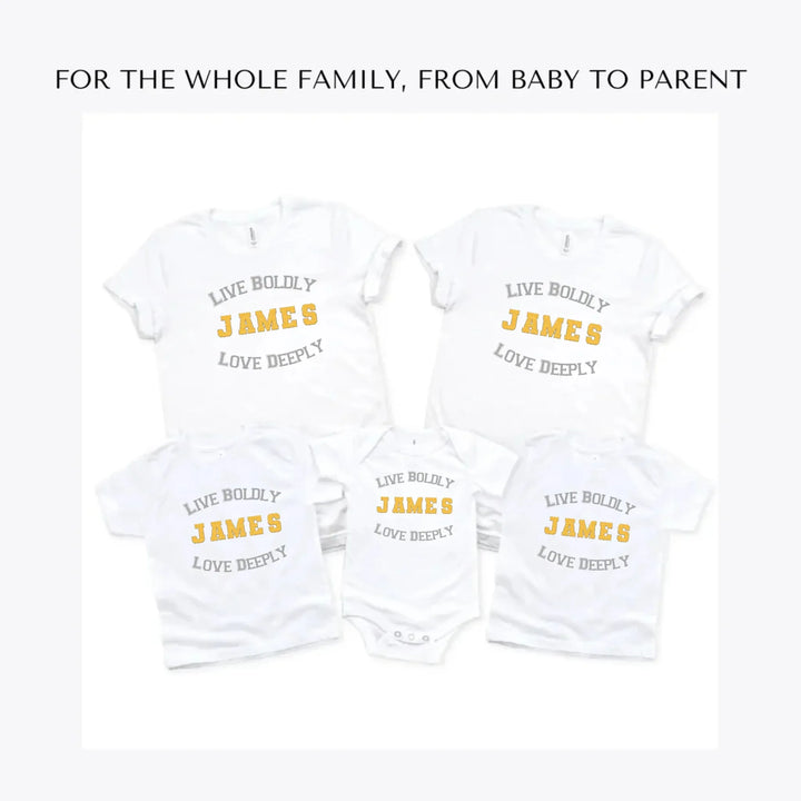 Faux-Chenille-Sport-Letters-Name-custom-t-shirts-adult-youth-toddler-baby-sizes-artfulane