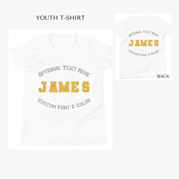 Faux-Chenille-Sport-Letters-Name-custom-youth-t-shirt-artfulane