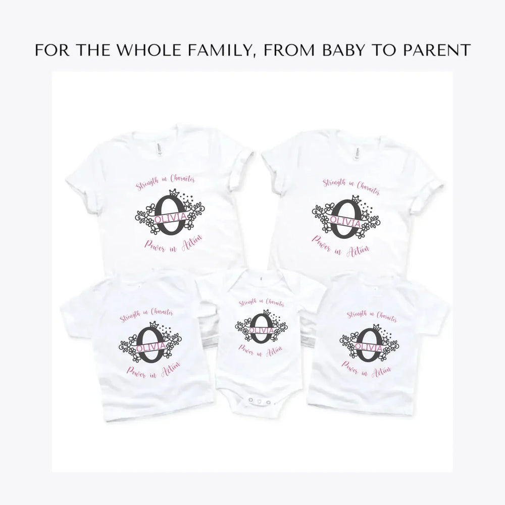 Floral-Princess-Split-Letter-Monogram-custom-t-shirts-adult-youth-toddler-baby-sizes-artfulane