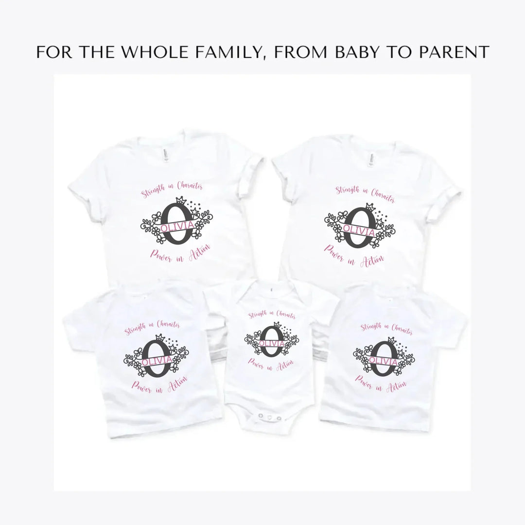 Floral-Princess-Split-Letter-Monogram-custom-t-shirts-adult-youth-toddler-baby-sizes-artfulane