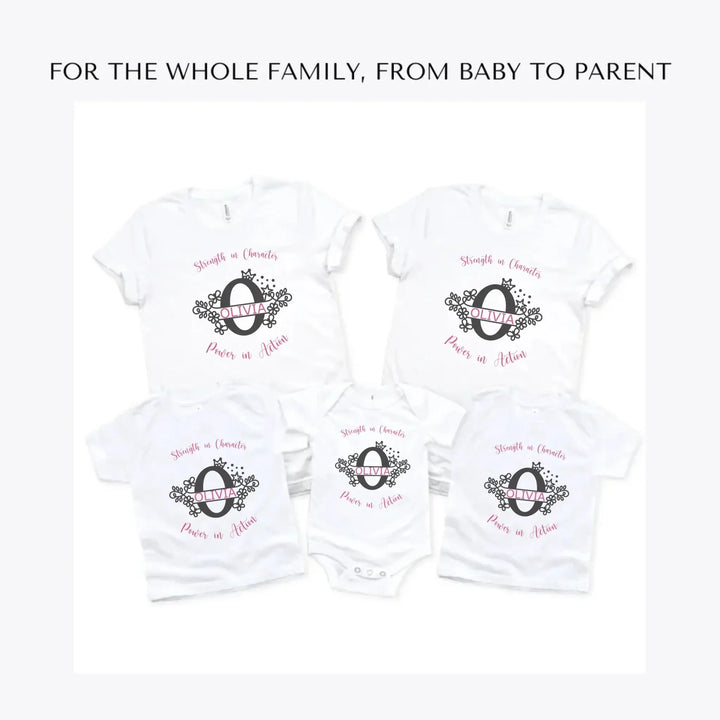 Floral-Princess-Split-Letter-Monogram-custom-t-shirts-adult-youth-toddler-baby-sizes-artfulane