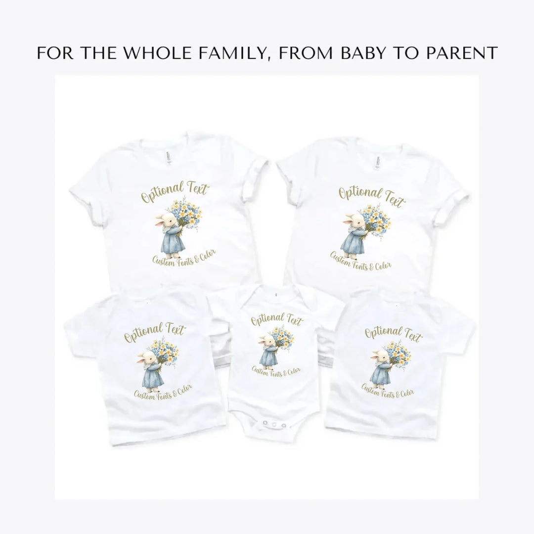 Floral-Spring-Woodland-Animal-custom-t-shirts-adult-youth-toddler-baby-sizes-artfulane