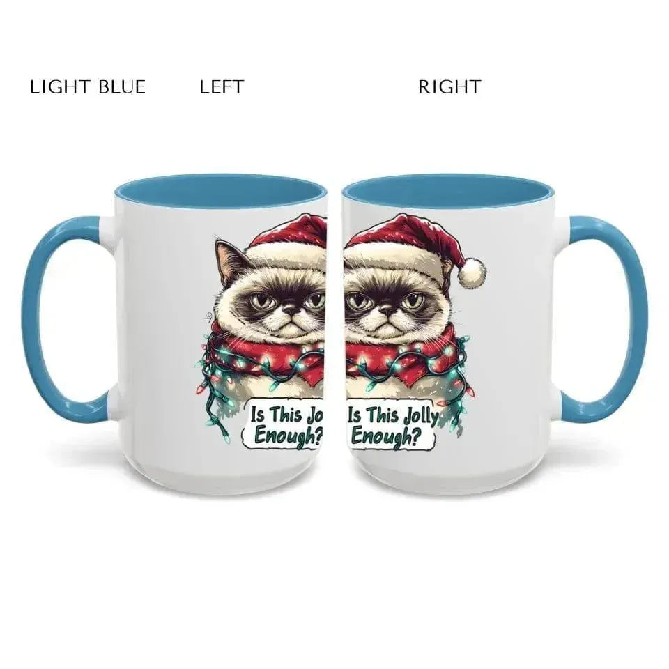 Custom Funny Cat Christmas Mug - ARTFULANE
