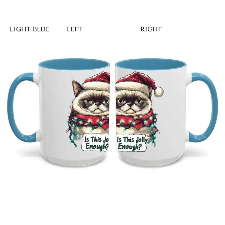 Custom Funny Cat Christmas Mug - ARTFULANE
