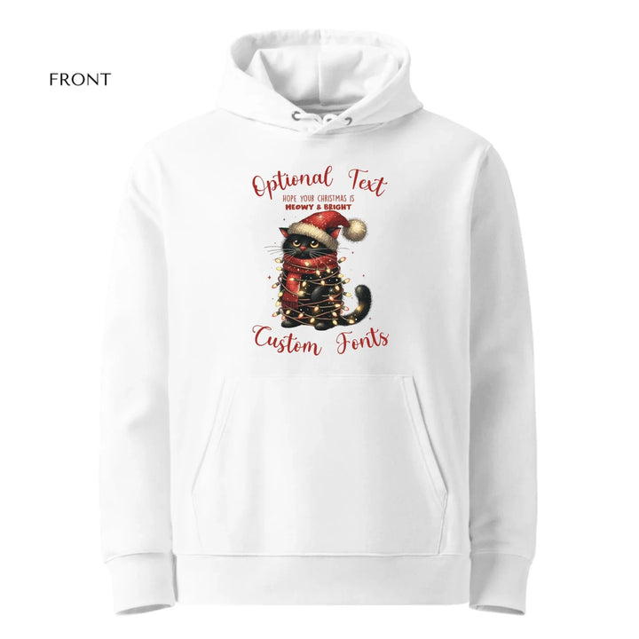 Custom Funny Christmas Black Cat Sweatshirt & Hoodie - ART-SWH215