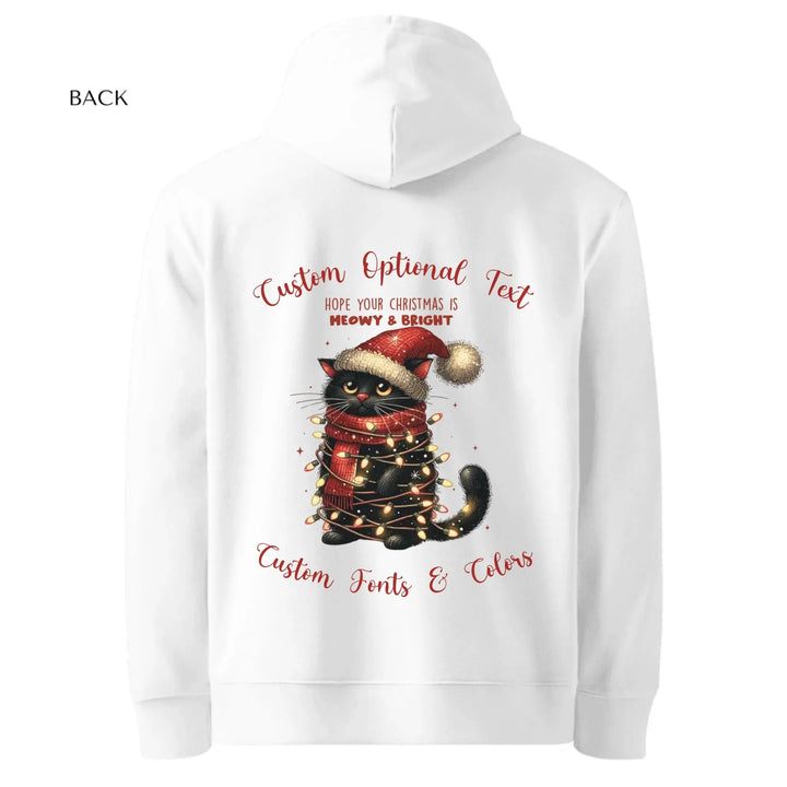 Custom Funny Christmas Black Cat Sweatshirt & Hoodie - ART-SWH215