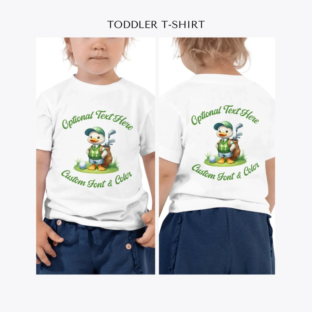 Golf-Cute-Animal-custom-toddler-t-shirt-artfulane