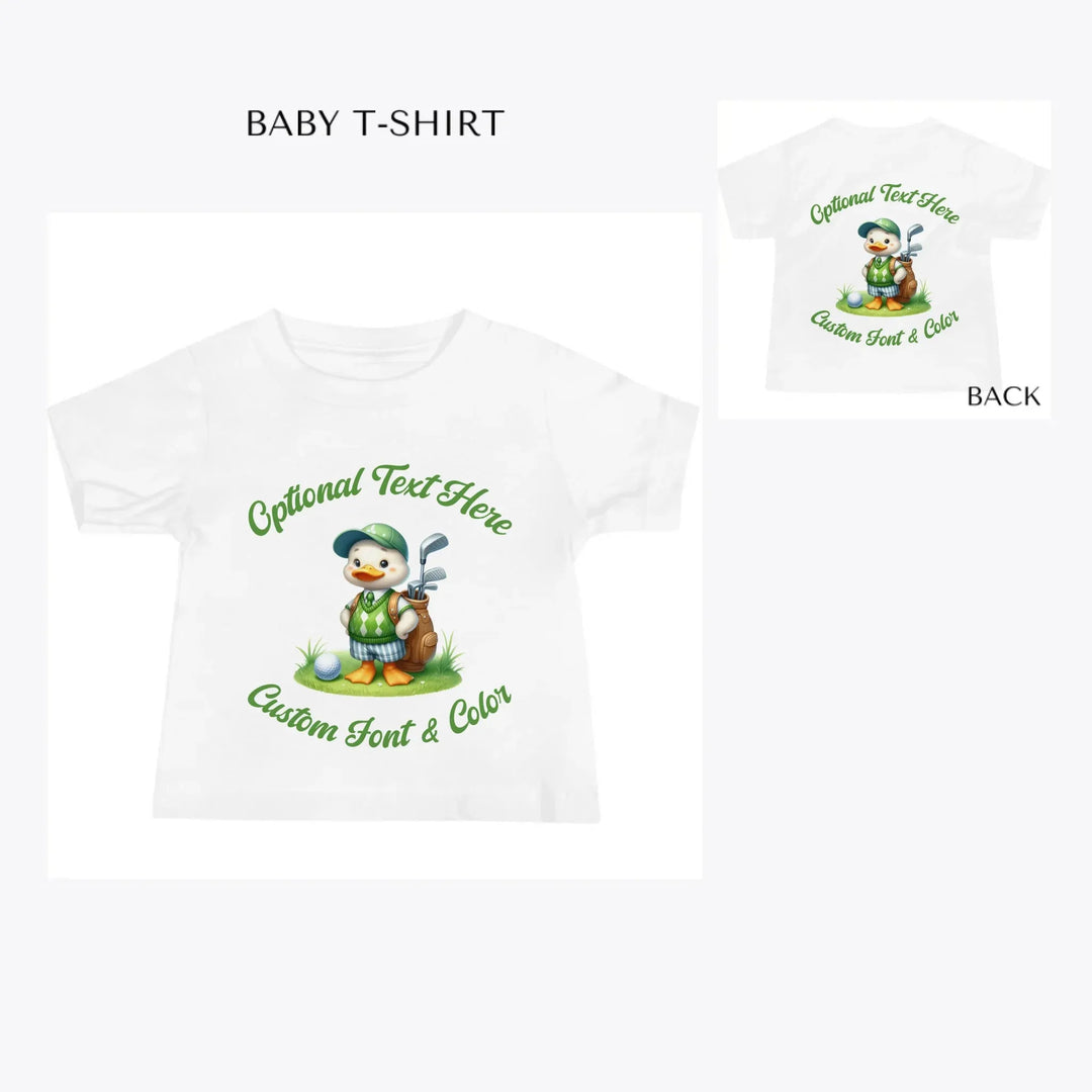 Golf-Cute-Animal-custom-baby-t-shirt-artfulane