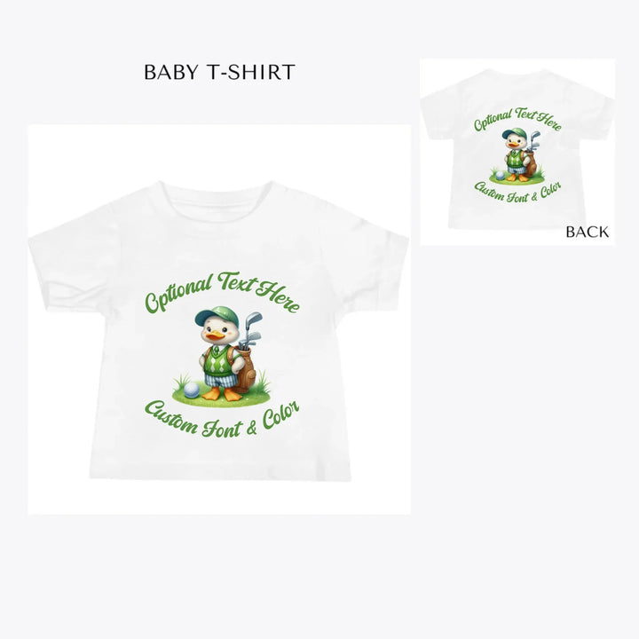 Golf-Cute-Animal-custom-baby-t-shirt-artfulane