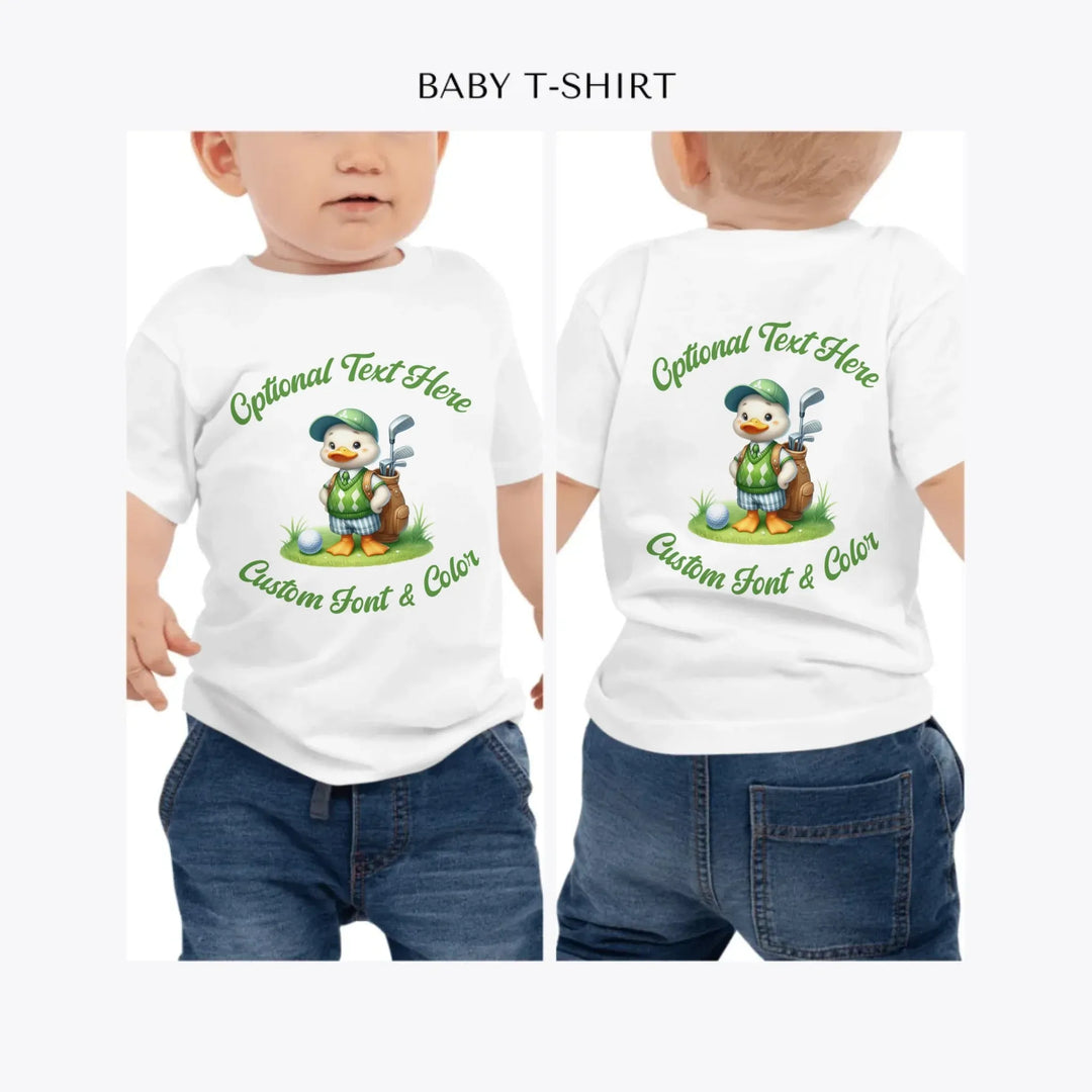 Golf-Cute-Animal-personalized-baby-t-shirt-artfulane