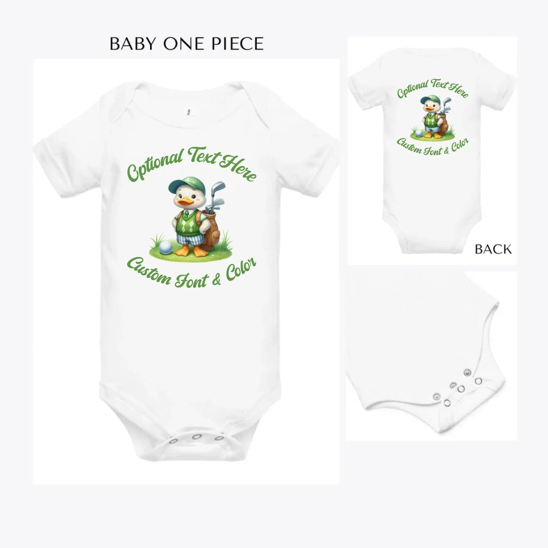 Golf-Cute-Animal-custom-baby-onesie-artfulane