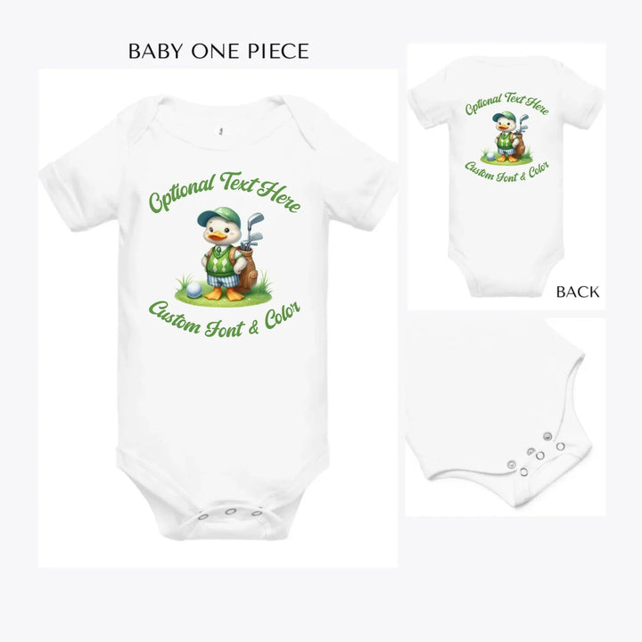 Golf-Cute-Animal-custom-baby-onesie-artfulane