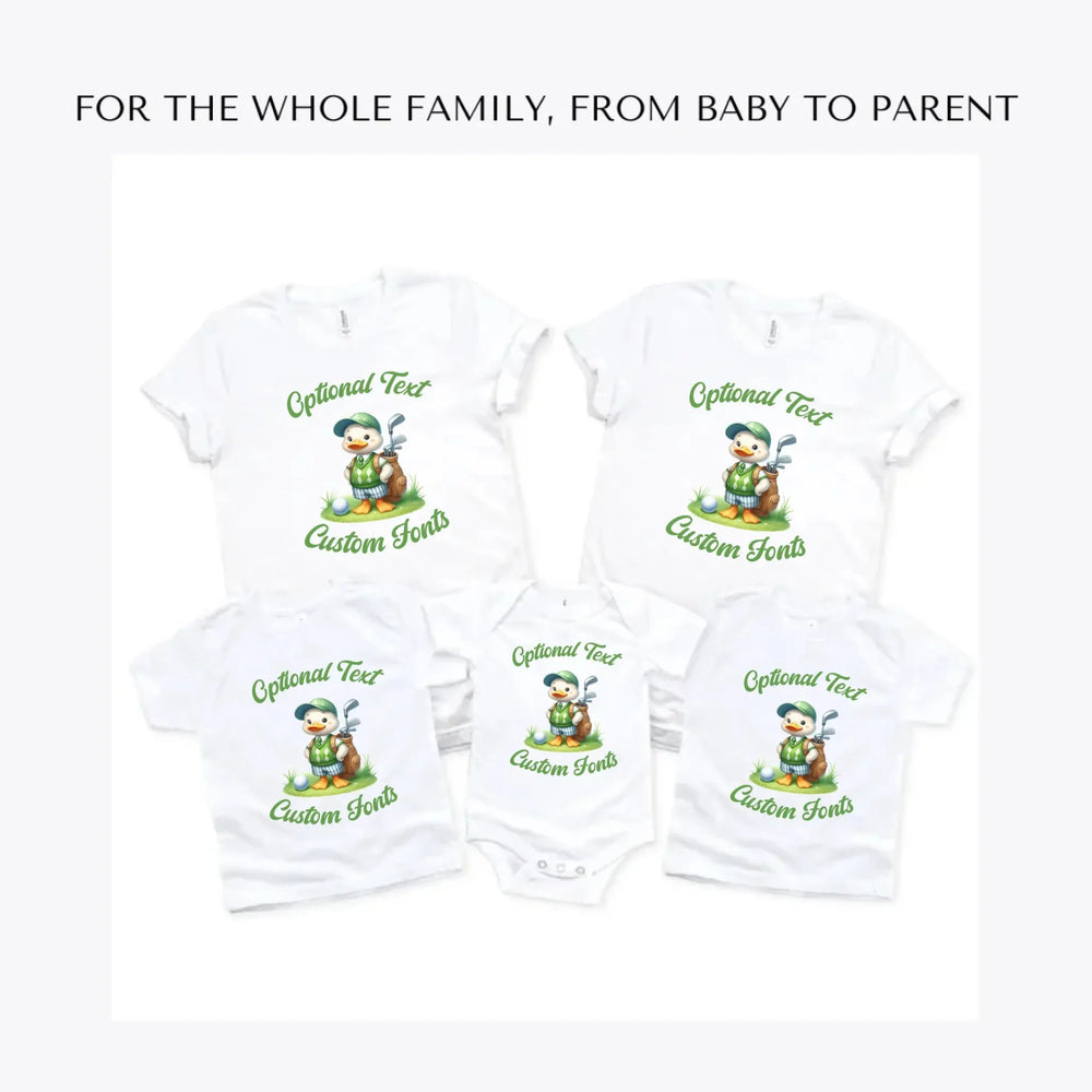 Golf-Cute-Animal-custom-t-shirts-adult-youth-toddler-baby-sizes-artfulane