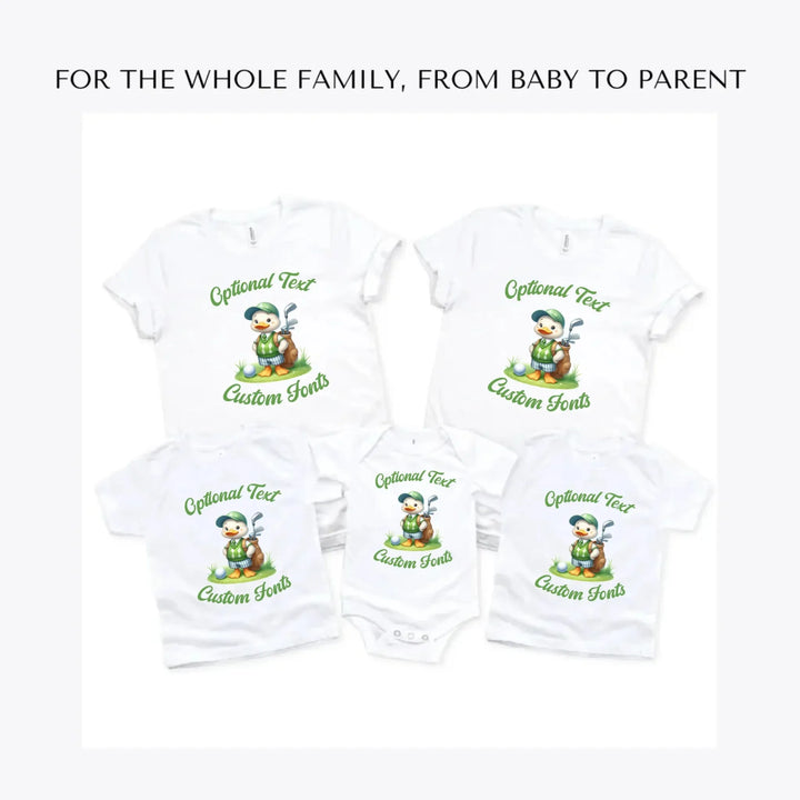 Golf-Cute-Animal-custom-t-shirts-adult-youth-toddler-baby-sizes-artfulane