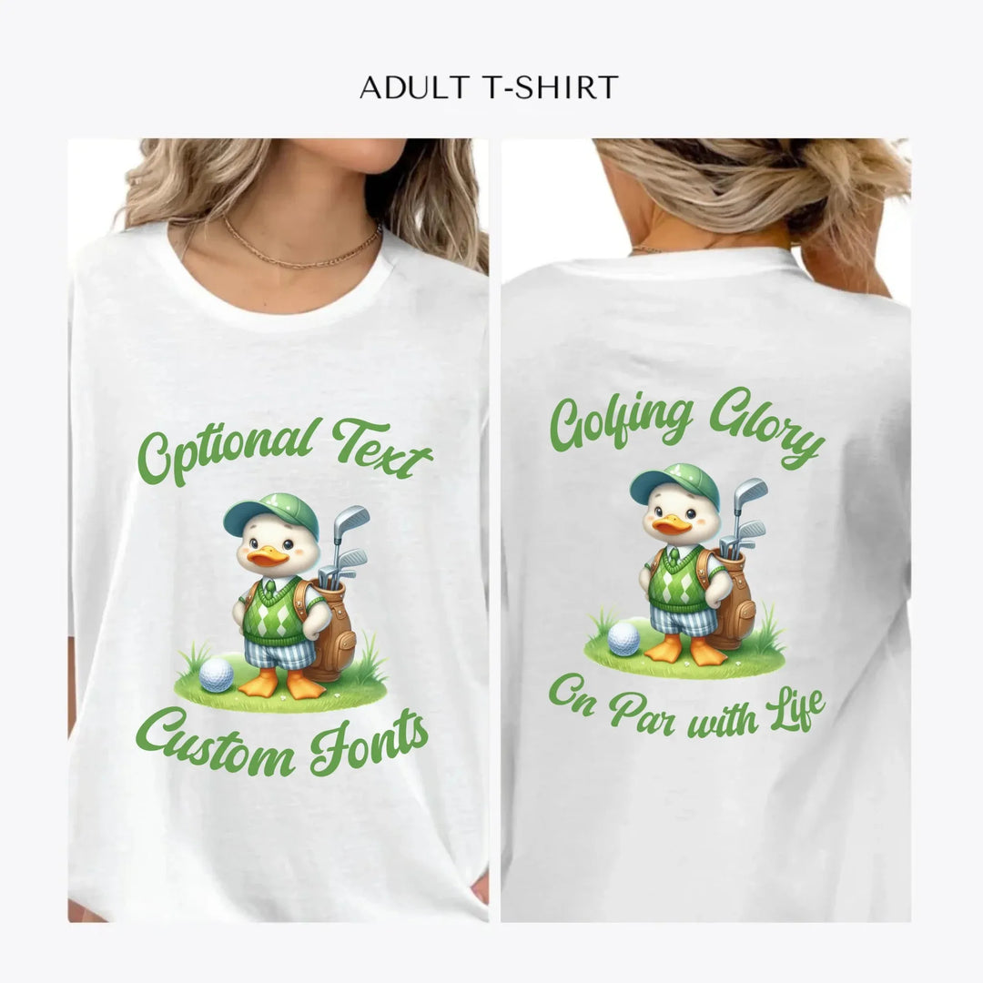 Golf-Cute-Animal-personalized-women-unisex-adult-t-shirt-artfulane
