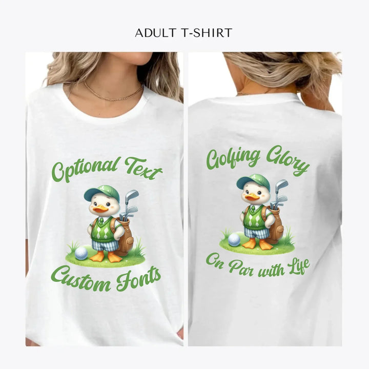 Golf-Cute-Animal-personalized-women-unisex-adult-t-shirt-artfulane