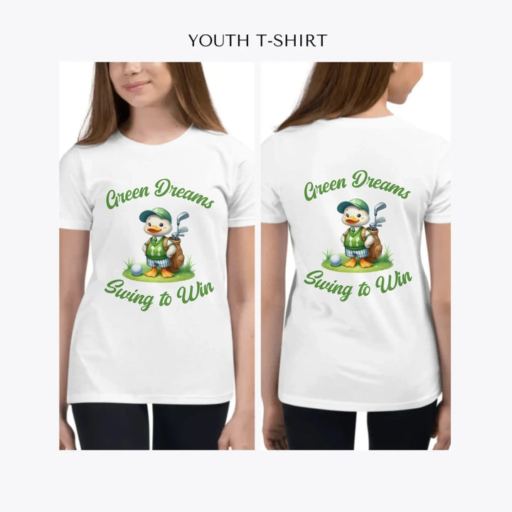 Golf-Cute-Animal-custom-youth-girl-t-shirt-artfulane