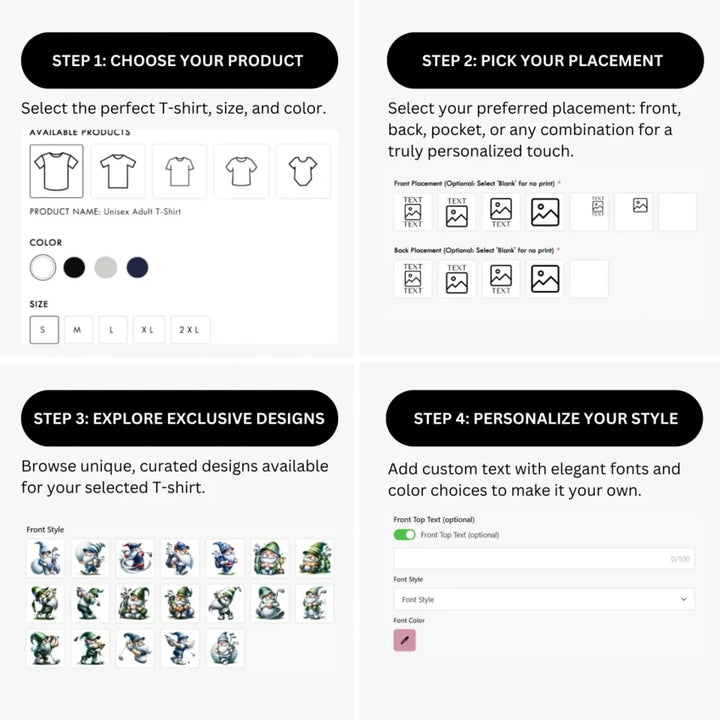 how-to-design-custom-Golf-Gnomes-t-shirt-personalization-options-artfulane