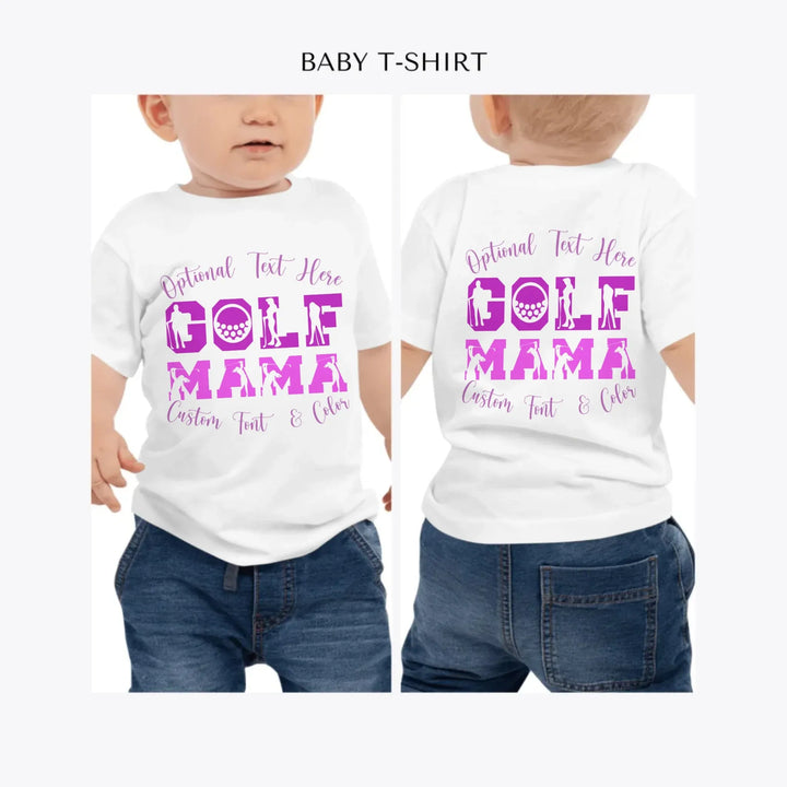 Golf-Woman-Icon-Font-personalized-baby-t-shirt-artfulane