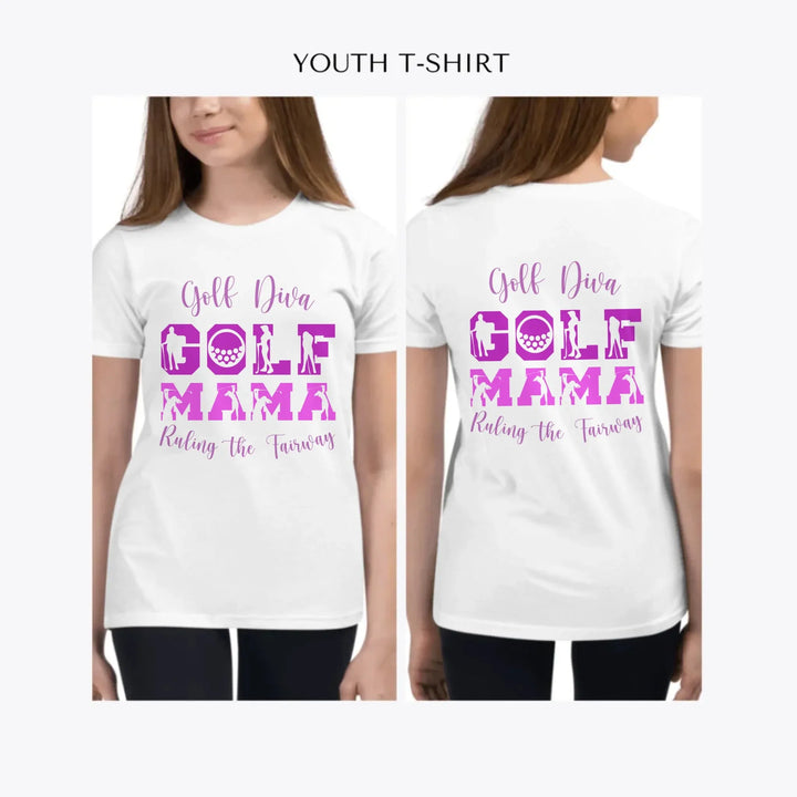 Golf-Woman-Icon-Font-custom-youth-girl-t-shirt-artfulane