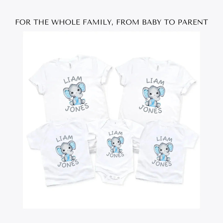 Grey-Elephant-with-Blue-Number-custom-t-shirts-adult-youth-toddler-baby-sizes-artfulane
