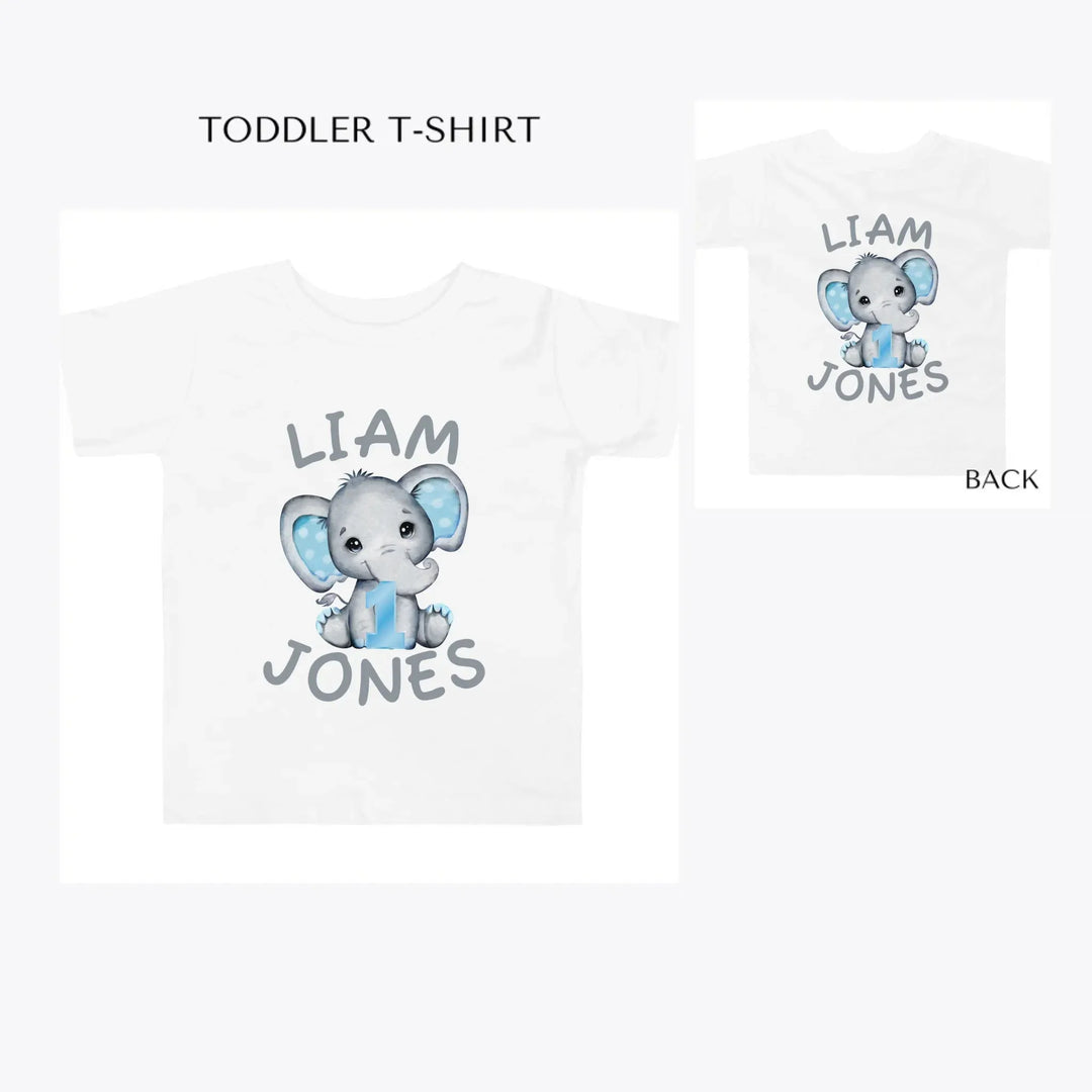 Grey-Elephant-with-Blue-Number-toddler-custom-t-shirt-artfulane