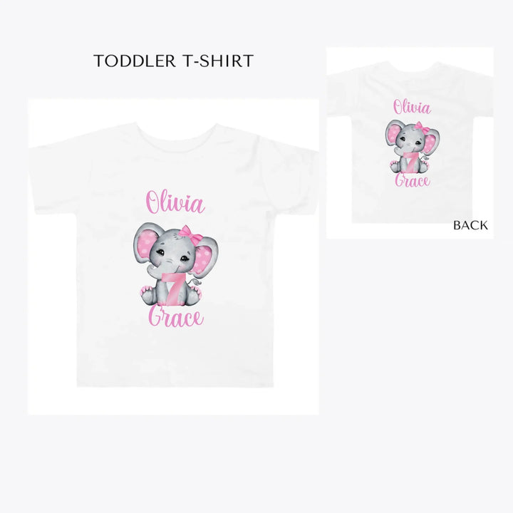 Grey-Elephant-with-Pink-Number-toddler-custom-t-shirt-artfulane