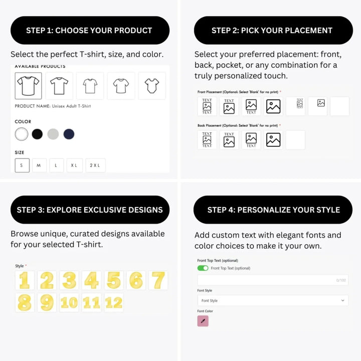 how-to-design-custom-Grey-Elephant-with-Yellow-Number-t-shirt-personalization-options-artfulane